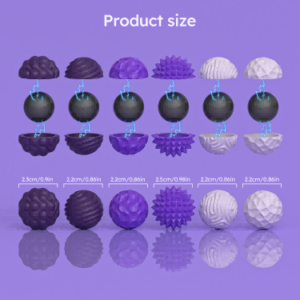 FL611 magnetic fidget balls product size chart in inches and cm